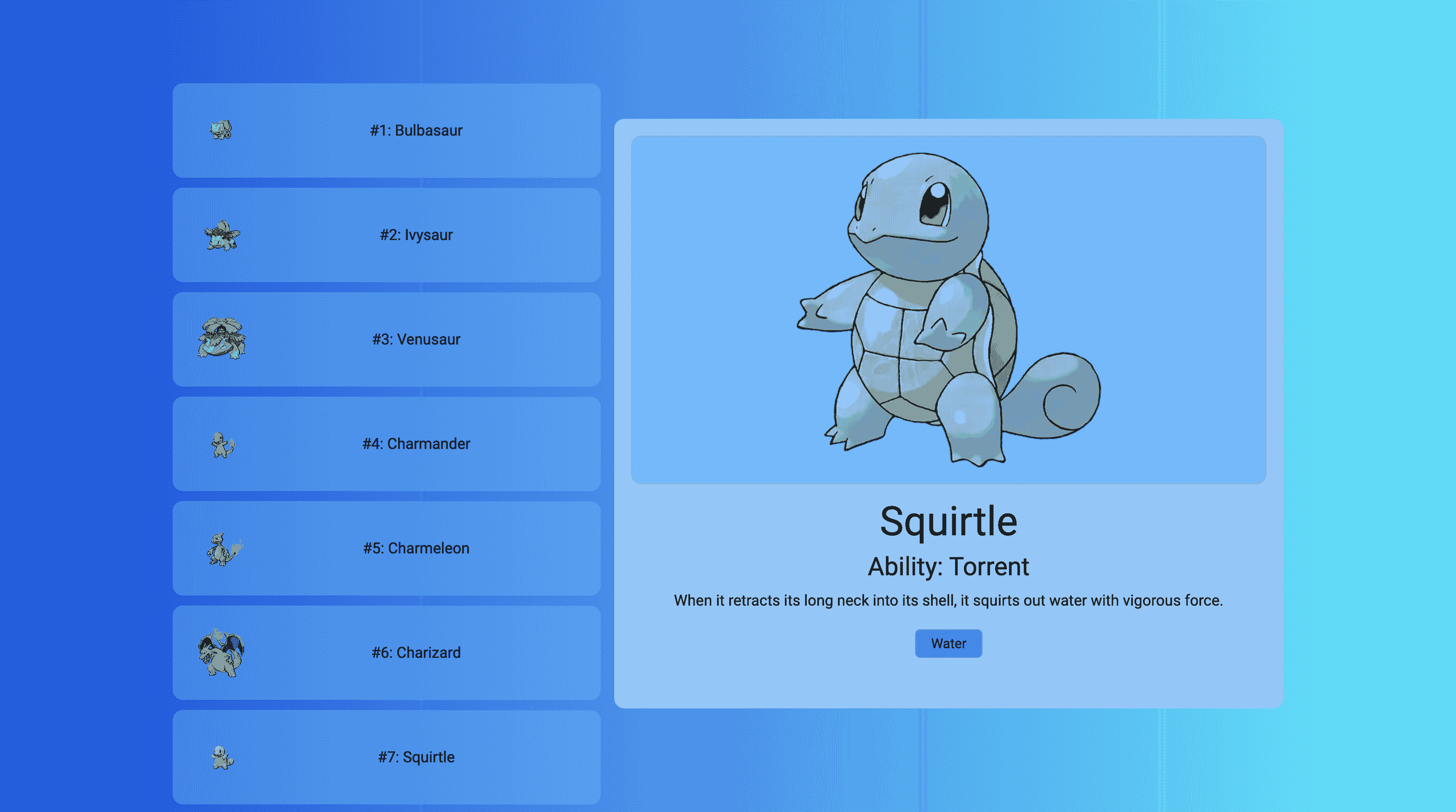 Pokédex portfolio image